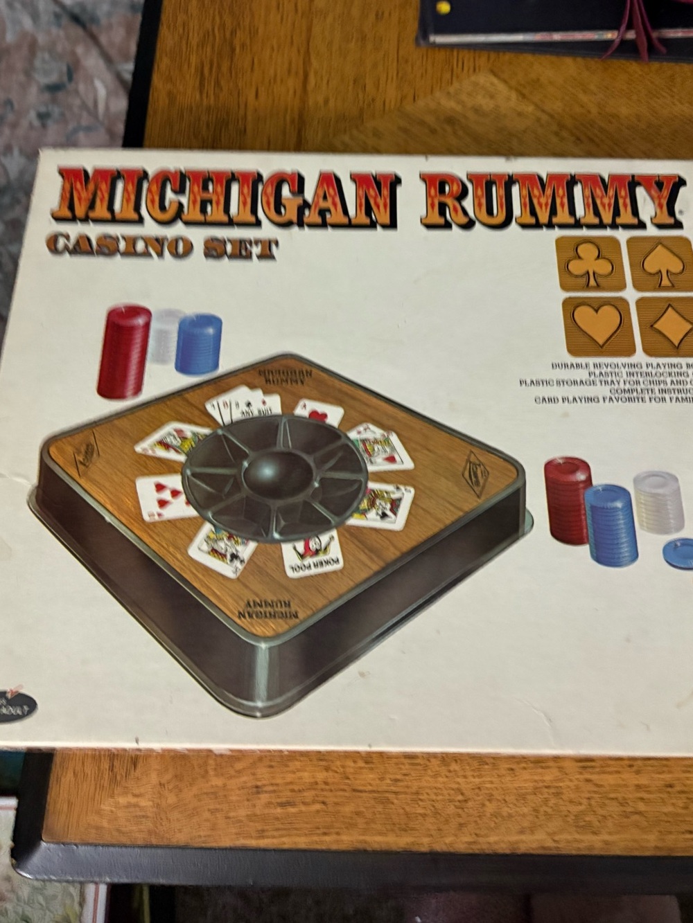 Vintage E.S. Lowe Michigan Rummy Game